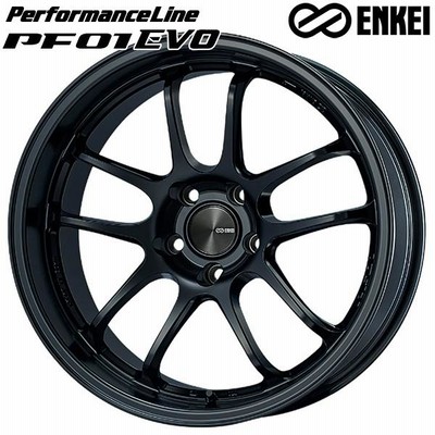 ENKEI エンケイ パフォーマンスライン PF01 EVO 17インチ 9.0J 5H114.3 +0 マットブラック アルミホイール単品 1本 4本以上送料無料