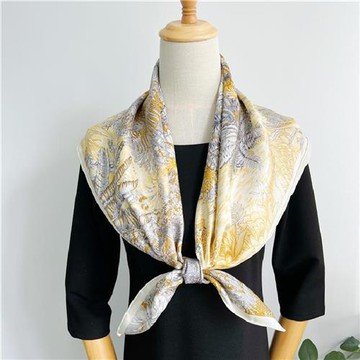 【巴黎精品】真絲絲巾蠶絲領巾-優雅斜紋春天茂盛女絲巾a1af17