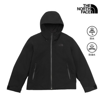 The North Face北面男款黑色DRYVENT防水連帽外套｜8KQ5JK3
