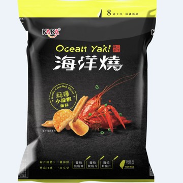 KAKA海洋燒-蒜爆小龍蝦風味脆片