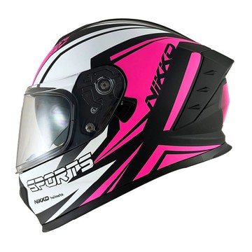 【頂天CP值】Nikko N808 #2 尖峰時刻 消光黑粉 全罩安全帽