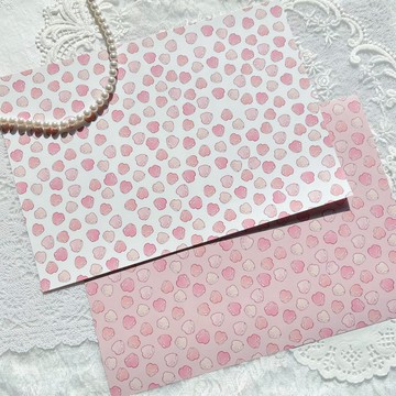 heart macaron design paper