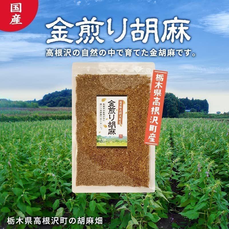 波里 国産 いりごま 金 100g×3袋 栃木県産