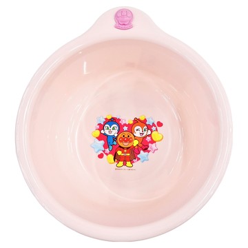 BANDAI 麵包超人 小臉盆 約23.5cm  粉色  1個