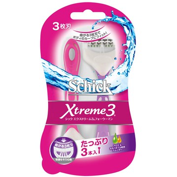 【Schick舒適牌】熱情夏威夷 仕女輕便刀 3入