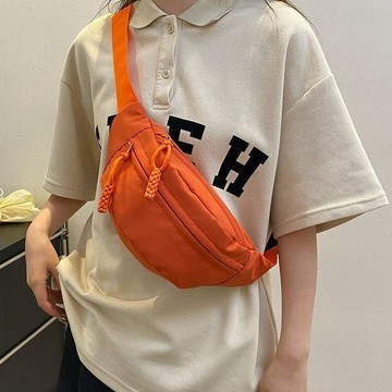 Bag House👜 大容量新款胸包女士簡約休閒ins斜挎包學生運動百搭旅行手機腰包
