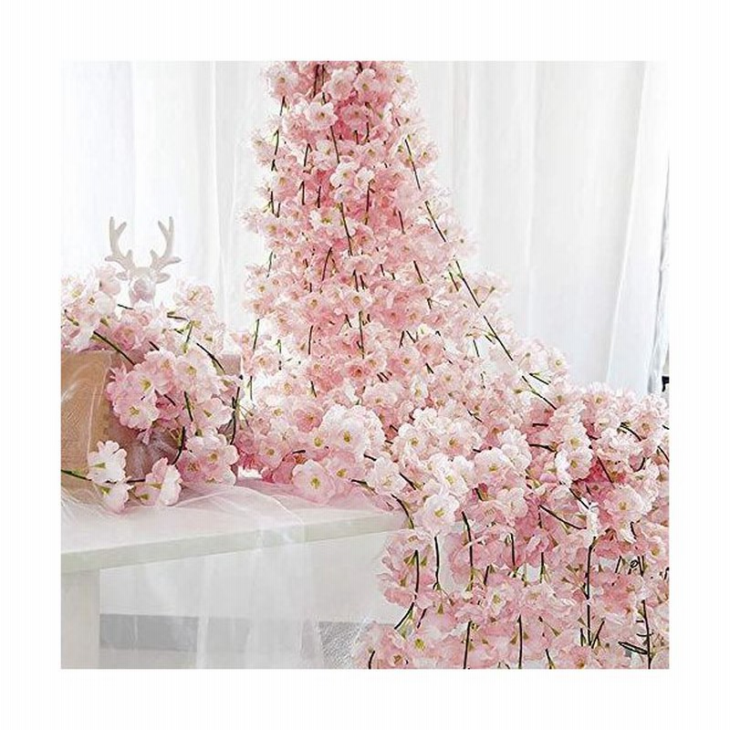 桜 造花 桜の花 1 8m り シルクフラワー 桜 枯れない花 人工造花 フェイクフラワー インテリア 壁掛け 桜の花 花輪 庭園 飾り 藤の花 観葉 通販 Lineポイント最大0 5 Get Lineショッピング