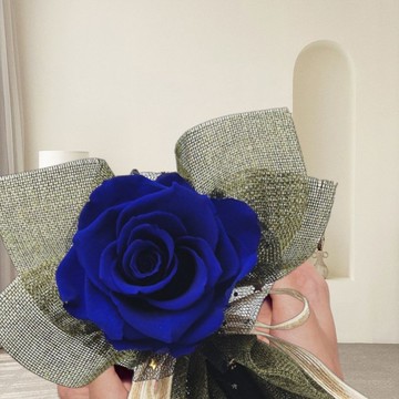 單支永生花束 - 藍 (玫瑰)