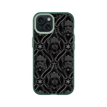iPhone 15 Clear 憂墨綠 - 迪士尼-星際大戰 Star Wars - 黑武士 原力黑暗面-Pattern