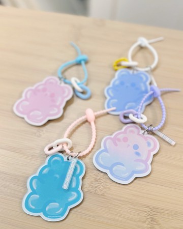 小熊軟糖壓克力鏡子吊飾