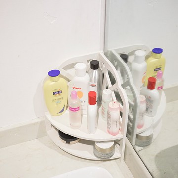 創意廚房浴室桌面多層收納架子衛生間臥室臺面轉角層架落地置物架1入