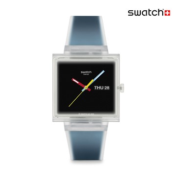 Swatch WHAT IF...SEE THRU BLACK? 經典手錶/瑞士製造 SO38K700【官方旗艦店】