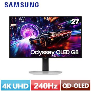 SAMSUNG三星 27型 Odyssey OLED G8 平面電競顯示器 S27FG812SC