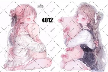 original sticker no.4012 人物貼紙 原創貼紙 原創人物貼紙 裝飾貼紙 cotton melody