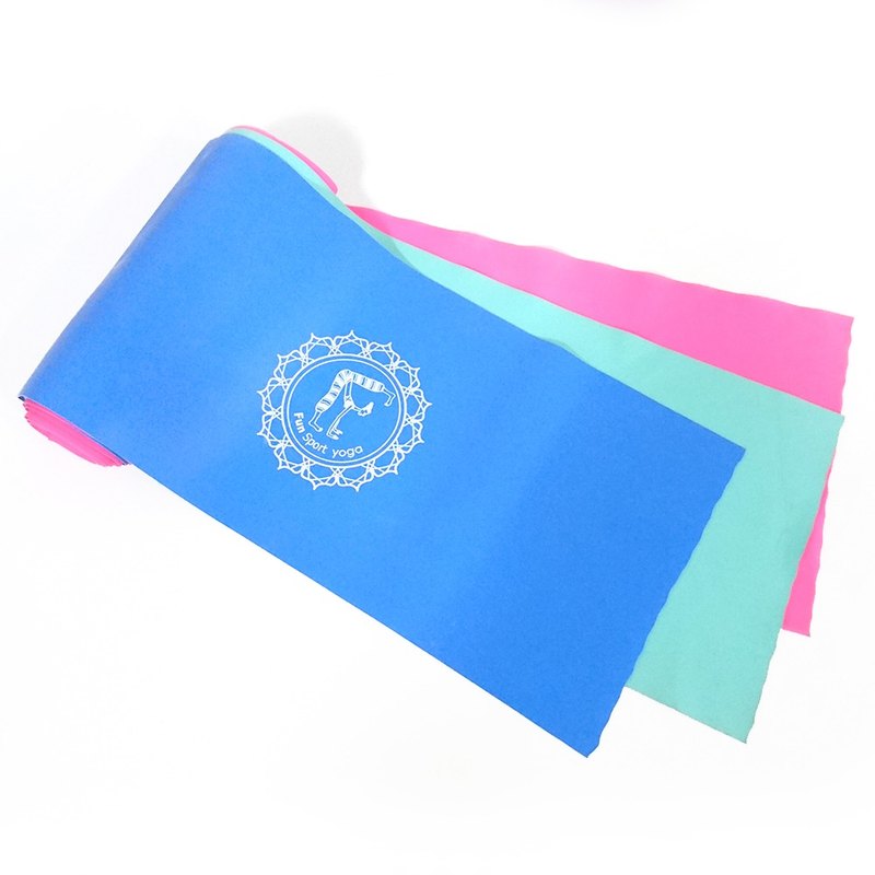 Fun Sport 彼拉提斯乳膠伸展彈力帶-3力道組合