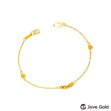 【JoveGold漾金飾】 太妃糖黃金手鍊