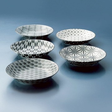 日本美濃燒-小紋深盤組(5件式)