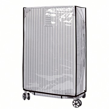 PVC 行李箱保護套  20吋  透明黑邊