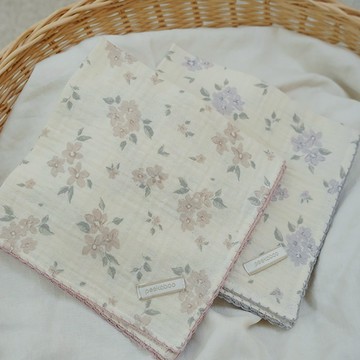 Peekaboo 綻放花卉手帕｜新生兒 彌月禮 嬰兒 寶寶 擦手巾 韓國童裝