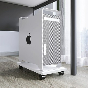 主機架 收納架 電腦主機架 移動主機架 【免運】電腦主機架機箱托架可移動底座辦公室桌下主機箱支架白色滑輪板架