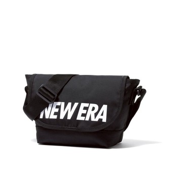 NEW ERA 男女 郵差包 日版SHOULDER BAG NE 黑/白字 NE12873008