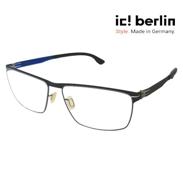 【ic! berlin】Sven H. Large Boulder Dash Ultra Blue 德國薄鋼眼鏡 公司貨