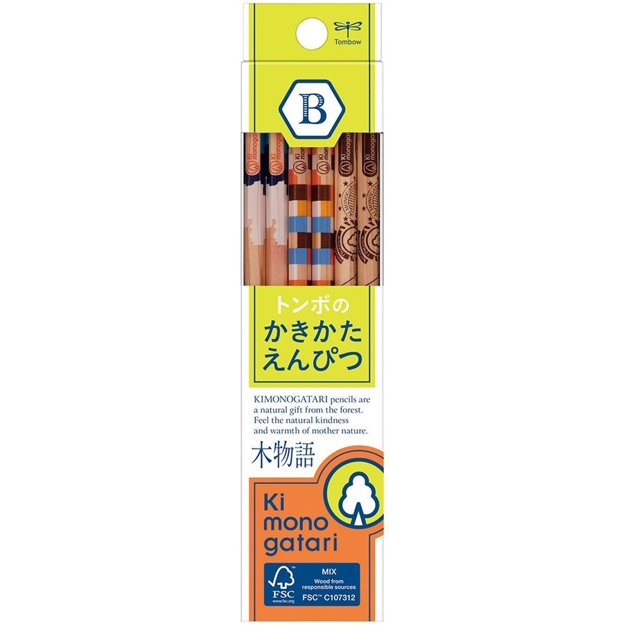 TOMBOW トンボ鉛筆 木物語 かきかた鉛筆F KB-KF02(硬度：B) 通販 LINEポイント最大GET | LINEショッピング