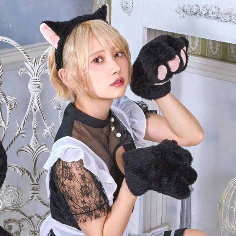 猫 ネコ 手袋 コスプレ - 小物