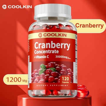 COOLKIN  蔓越莓🍒濃縮精華+ 維生素C🍊，3000mg -  60/120粒膠囊 美國製造