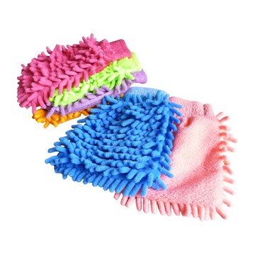 1021 雪尼爾超纖絨魔術洗車除塵手套(單支賣) 除塵手套 抹布擦車套 清潔手套