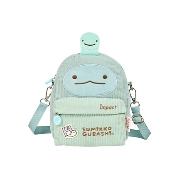 【IMPACT】怡寶 | 角落小夥伴-蜥蜴 燈芯絨兩用小側包-淡藍 IMQSG012LB (IMKS)