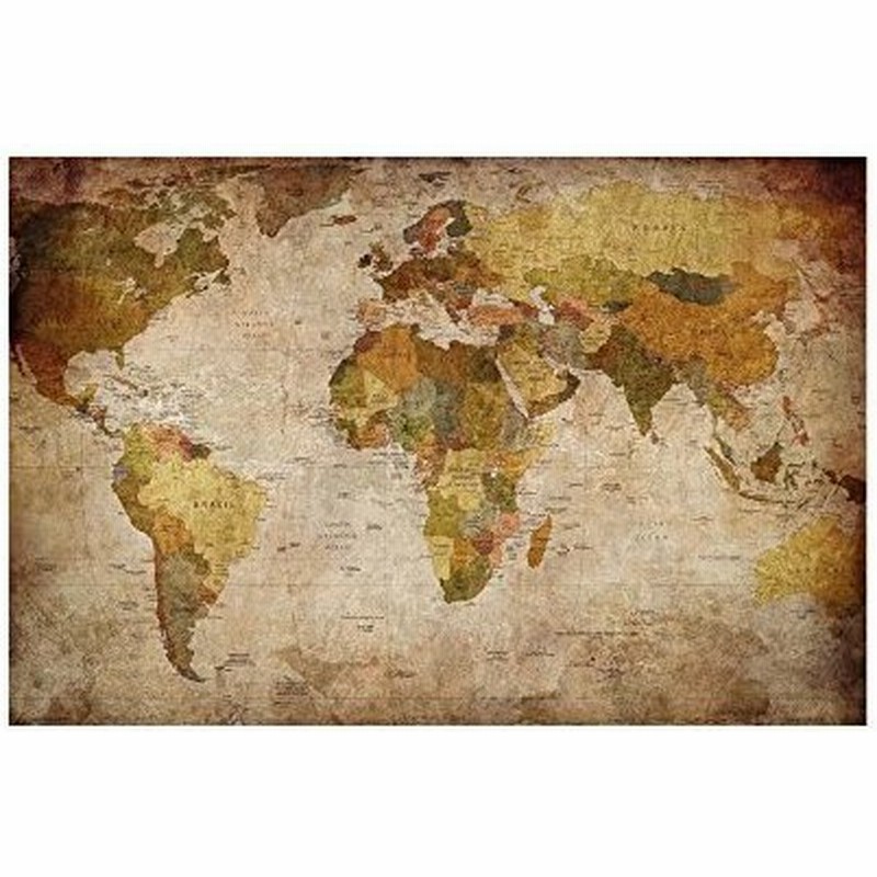 レモンツリーart 世界地図 ポスター アンティーク風世界地図 アンティークマップ 壁飾り 絵画 写真 インテリアファブリック 印刷布製 おしゃれ イ 通販 Lineポイント最大0 5 Get Lineショッピング