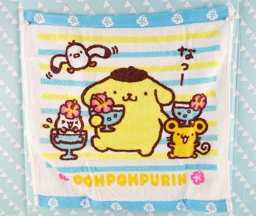 【震撼精品百貨】Pom Pom Purin 布丁狗~手帕_藍線