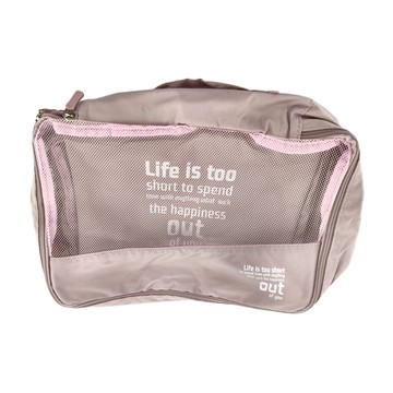 JB Design ...  大號收納包(42 x 32 x 12cm) + 中號收納包(34 x 28 x 12cm) + 小號收納包(32 x 23 x 12cm) + 束口袋(32 x 26cm) + 化妝包(27 x 20cm)