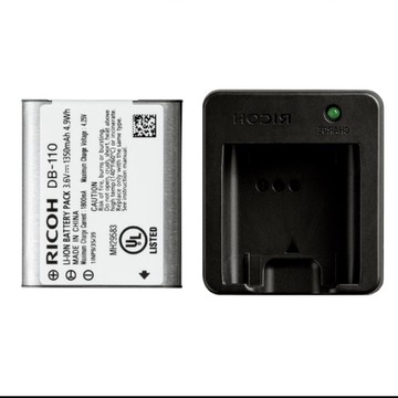【RICOH】DB-110 DB110 原廠電池+BJ-11 原廠電池充電座(GRIII/GRIIIX GRIII HDF GRIIIX HDF/WG-6 G900/THETA X適用)(台灣原廠公司貨)