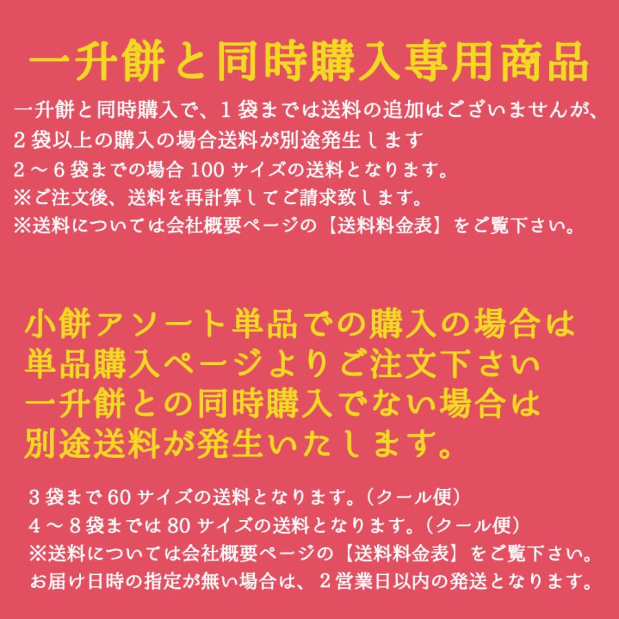 一升餅と同時購入用アイテム 3D小餅アソート 1袋約13コ入 お祝い 内祝い ギフト お返し 一升餅