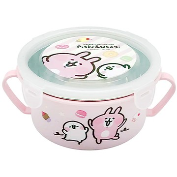 雅迪 卡娜赫拉的小動物不鏽鋼分離式多用途碗 400ml  粉色  1個