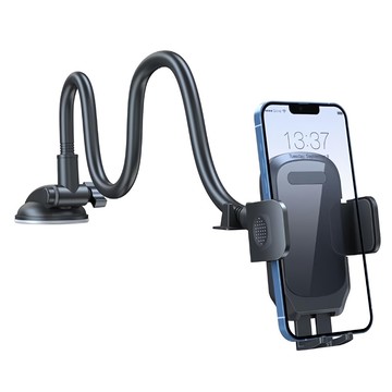 理享家 汽車導航支架 吸盤款 長(38cm) 碳纖維 手機支架 車用導航  1個