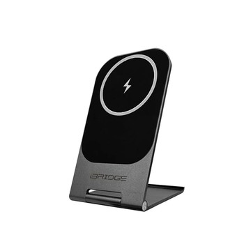 【MagSafe磁吸】iBRIDGE 15W MagSafe超輕薄金屬支架無線充電器