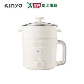 KINYO 多功能陶瓷蒸煮美食鍋 1.7L FP-0901【愛買】