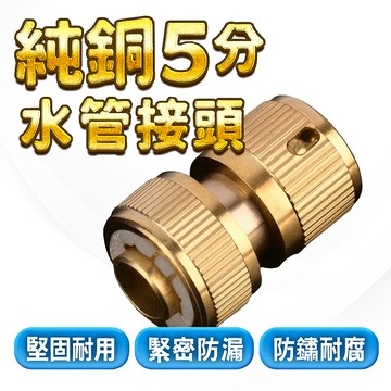 純銅 5分水管接頭 水管接頭  水料 水槍配件 水管 水龍頭
