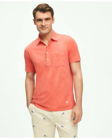 Brooks Brothers Men's The Vintage Polo Shirt In Cotton | Coral | Size XL