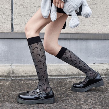 女襪 鏤空 JK透氣 薄款 及膝小腿襪子 花邊蘿莉塔 日系韓版 ins潮 長筒襪