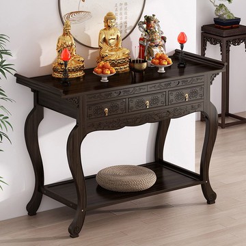 公司貨 免運 供桌香案家用佛臺神臺香火桌神龕貢桌新中式財神爺櫃子條案玄關臺 快速發貨