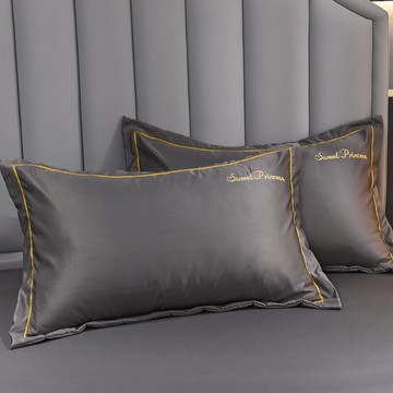 ins風冰絲枕套一對裝夏涼席枕頭套外套夏天枕芯枕套單人夏季家用