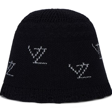 VARZAR 標誌提花漁夫帽  黑色  均碼