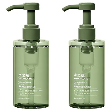 WATERCOME 水之蔻 菸醯胺煥采香氛沐浴露 庭嶼白茶  300ml  2件
