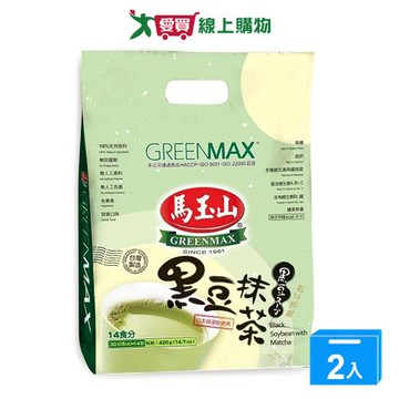 馬玉山黑豆抹茶30g*14/袋【兩入組】【愛買】