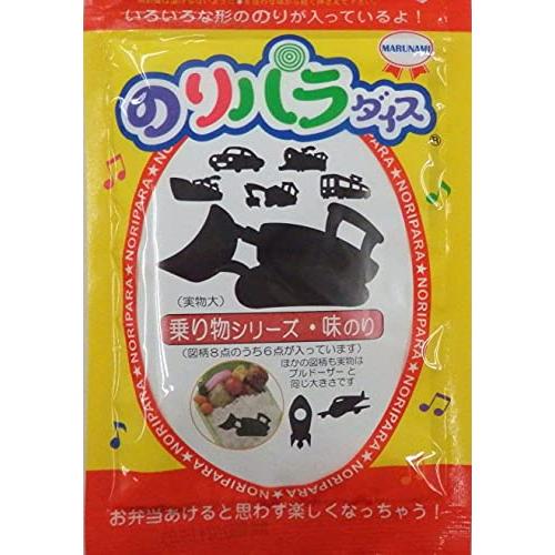 のりパラダイス 乗物シリーズ 味のり 8切2枚入×6袋(全形1.5枚分) ×3袋