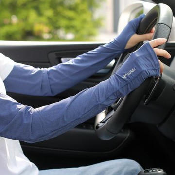 男士騎行戶外胳膊手臂防曬袖子護臂袖套冰絲防紫外線手套女寬松夏